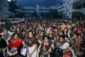 London Babulu Movie Team at KBN College Vijayawada